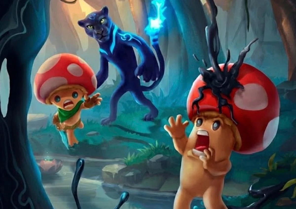 Ilustración de la aventura de Leyendar utilizada en la presentación escolar